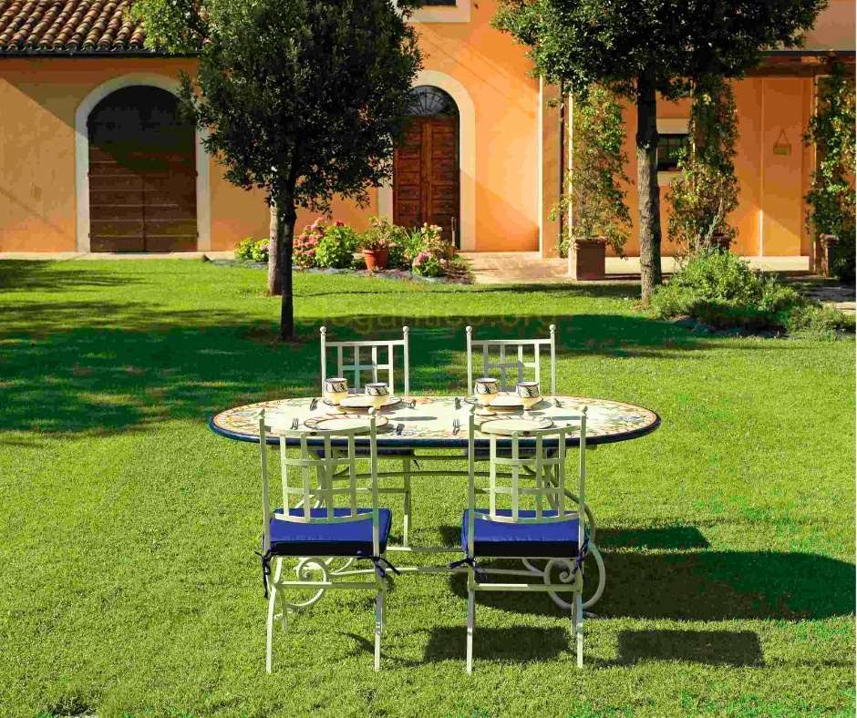 Outdoor Lava Stone Tables