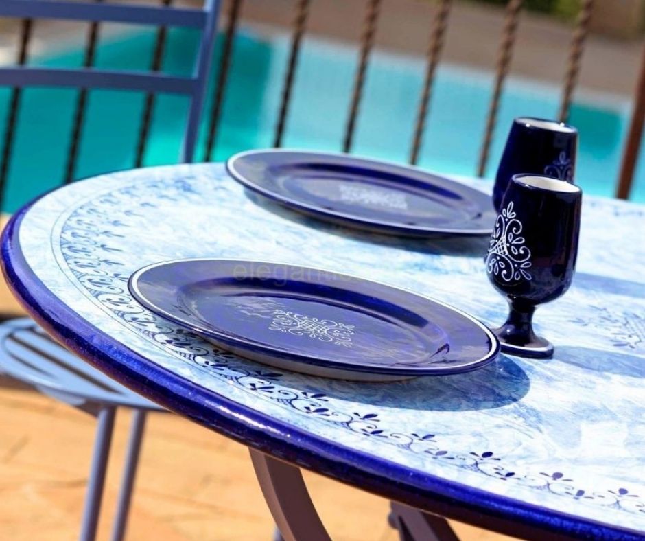 Elegantico Ethereal Lava Stone Table is the perfect choice for your patio.