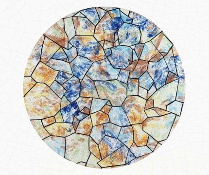 Elegantico Terra Mosaic Lava Stone Table