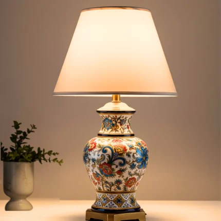 This Florentine Floral Lamp is a true work of art. Premium quality of Italian ceramics.